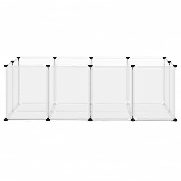 BEL ACHAT*Cage poulailler Extérieur de Jardin - poules/lapins - Maison pour petits animaux Transparent 144x74x465 cm PP et Acier