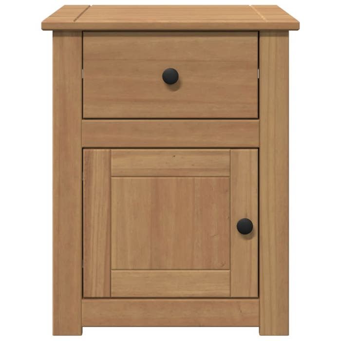 Table de chevet en bois massif - vidaXL - Panama - 46x40x57 cm - Bois de pin massif - Finition cire de miel