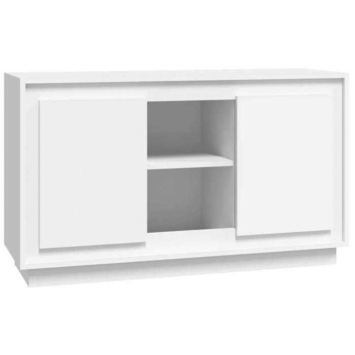 Promotion FévrBuffet debout - Armoire Vaisselier - Pour maison - blanc 102x35x60 cm bois dingénierie FR46443180