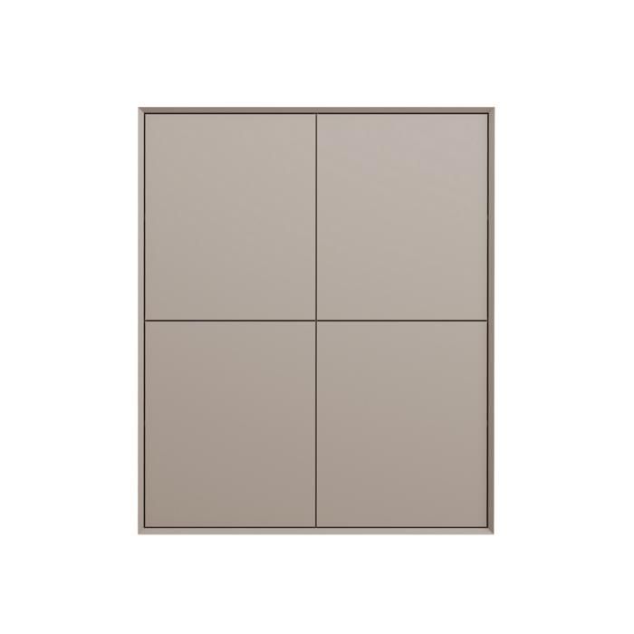 CALICOSY - Buffet haut 4 portes L100 cm ORELIA - Sable