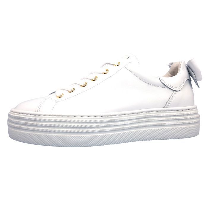 Femmes Nero Giardini Baskets hautes Cuir Lacets Plat - skipper bianco 707 Femmes Nero Giardini Baskets hautes Cuir Lacets Plat - skipper bianco 707