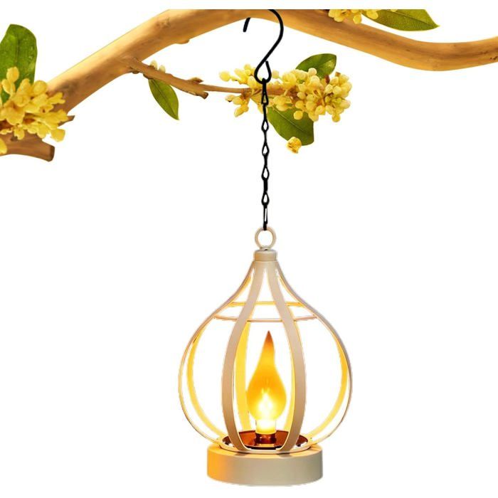 Lanternes Solaires Extérieures Rétro Ajourée Imperméable Éclairage Solaire DExtérieur Pour Jardin Cour Terras