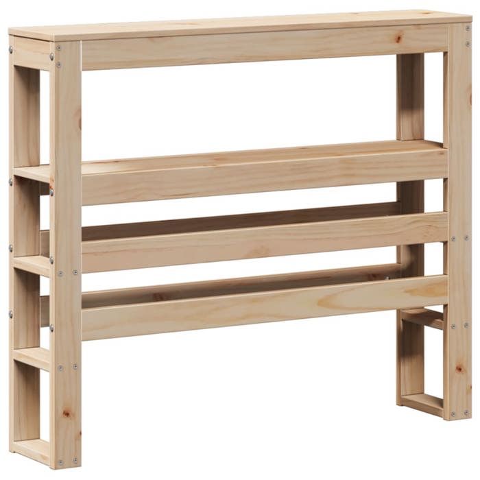 NEW Tête de lit avec étagères 90 cm bois massif de pin aspect contemporain_61311