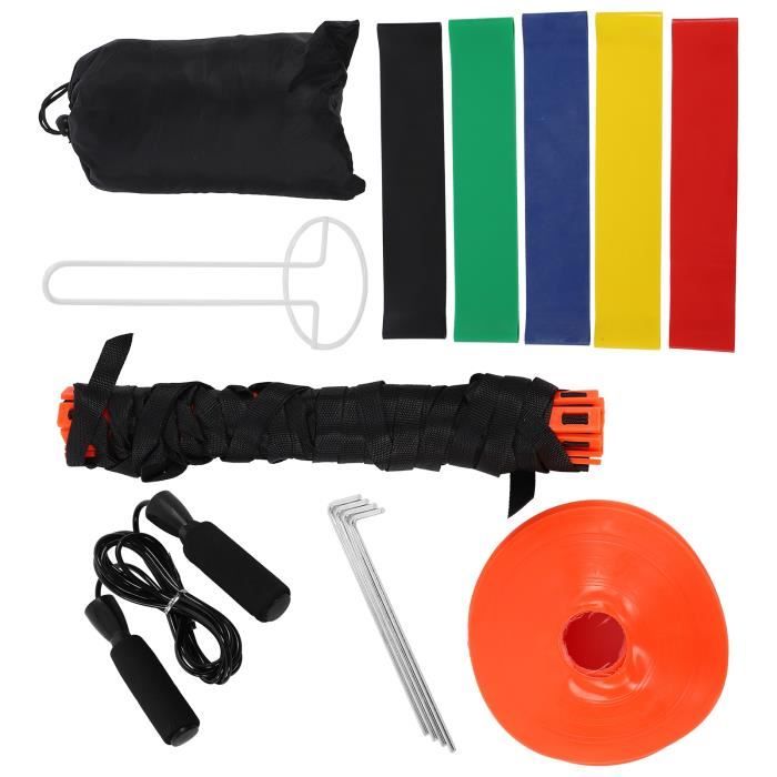 Kit D'entraînement Football - Échelle De Rythme 6 M, 12 Cônes, Corde à Sauter - Pour Enfants Et Adultes