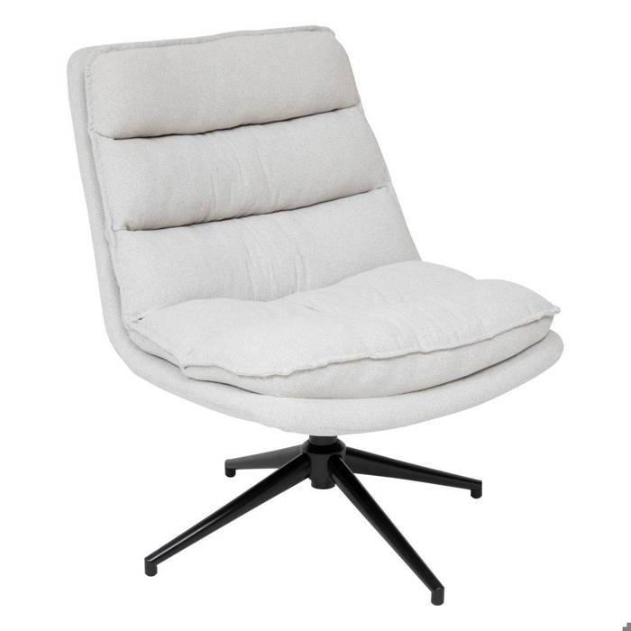 Fauteuil pivotant Harper lin - Atmosphera Créateur dintérieur