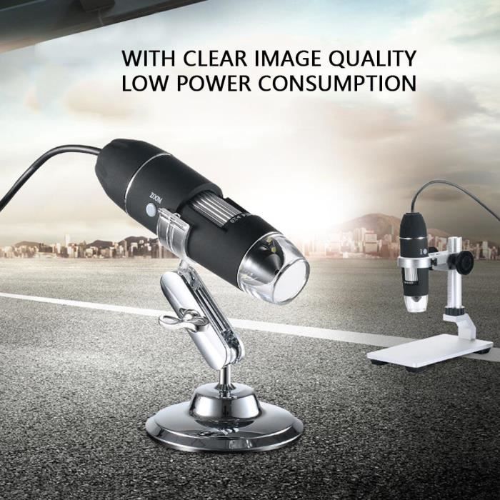 2MP Microscope numérique portatif USB 2.0 X1000 caméra à microscope à