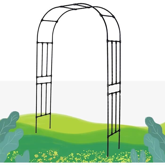 Arche Jardin Vintage Avec Portail, Treillis De Tonnelle De Jardin En Fer Forgé Pour Plantes Grimpantes Vignes Rose, Arche De Treillis De Jardin Pour Décoration De Pelouse De Mariage De Jardin