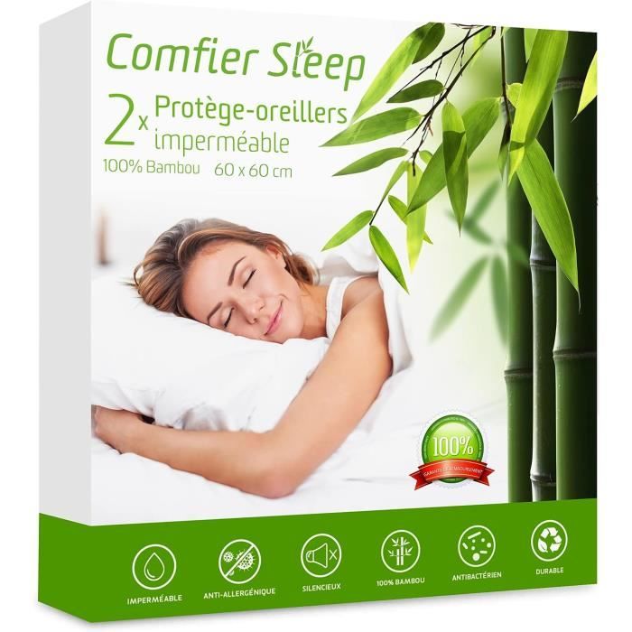 Protège oreiller imperméable et doux pour Oreiller standard