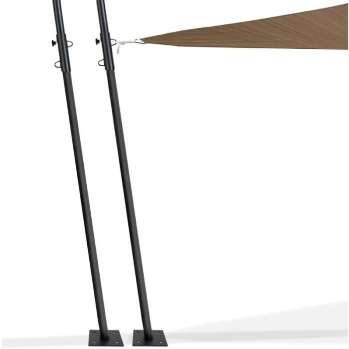 2 Supports De Stabilisation Pour Caravane/Camping-car - Hauteur Réglable 28-43 Cm - Charge 1000 Kg/pièce - Aluminium