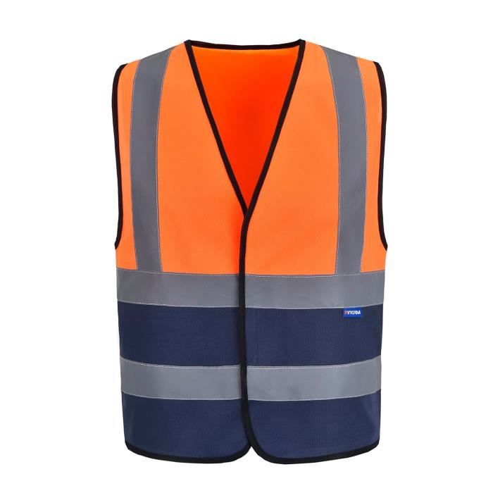 Gilet De Sécurité Haute Visibilité Classe 2 - 7 Poches, Bandes Réfléchissantes