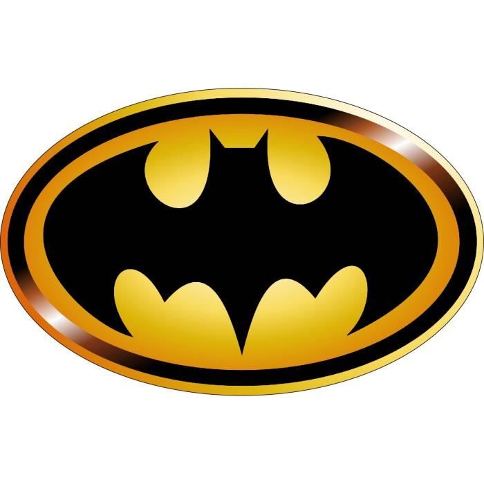 Sticker Batman 10 Cm Jaune Personnalisable – Neuf Tcorporation Edition