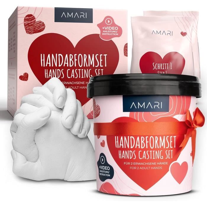 Niimo Kit Moulage Main Couple - Idée Cadeau Femme, Idée Cadeau Homme