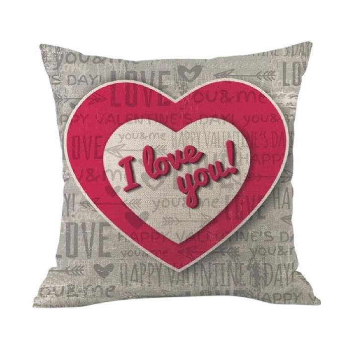 Nunubee Taie D'oreiller En Lin Et Coton 45X45Cm Housse De