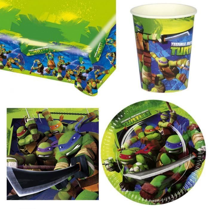 Kit Decoration Anniversaire Tortue Ninja Pour 8 Cdiscount Maison