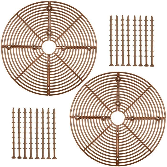 2 Pièces Protection de Sol pour Pot de FleursGrille Protection Plante