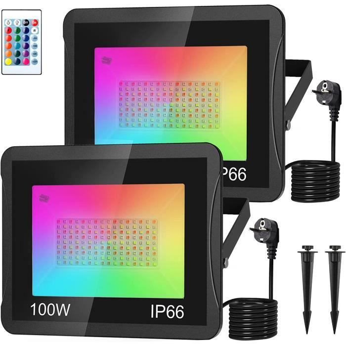Projecteur Led Rgb Exterieur 30W, 10 Pack Projecteur Led Couleur Avec