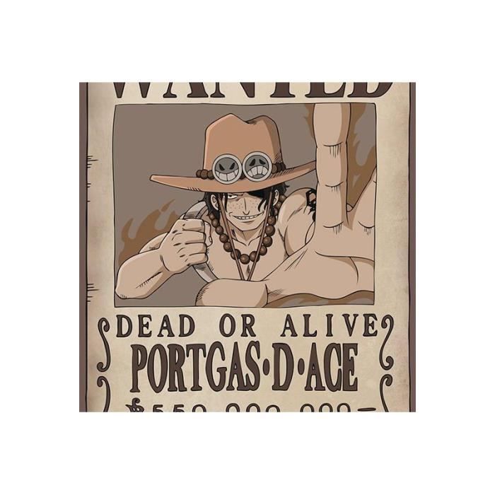 Poster One Piece Wanted Ace Roule Filme 91 5x61 Abystyle Cdiscount