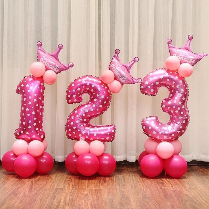 Kit Ballon Anniversaire Chiffre 3 Fille Rose Couleur Rose Cdiscount Maison Kit Ballon Anniversaire Chiffre 3 Fille Rose Couleur Rose Cdiscount Maison