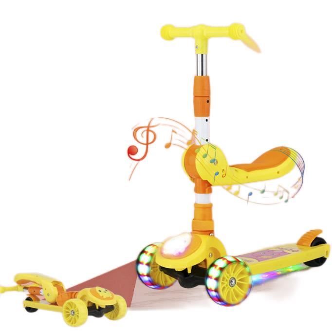 CADEHUB Trotinette Adulte Pliable - Grandes Roues, Hauteur Réglable, Suspension Antichoc, Jusqu'à 100kg - Rose