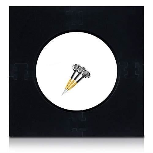 SZKKQKJ Dart Catchring Surround, Anneau De Récupération De Fléchettes Surround, Cadre De 5 Pièces, Noir, Pour La Protection Murale