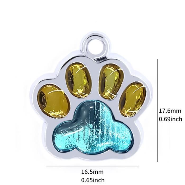 1 décoration de gâteau en forme de patte de chien - Paillettes - Premier gâteau - Pour chiot et chien - Thème bébé - Pour fête prénatale - Pour enfants garçons et