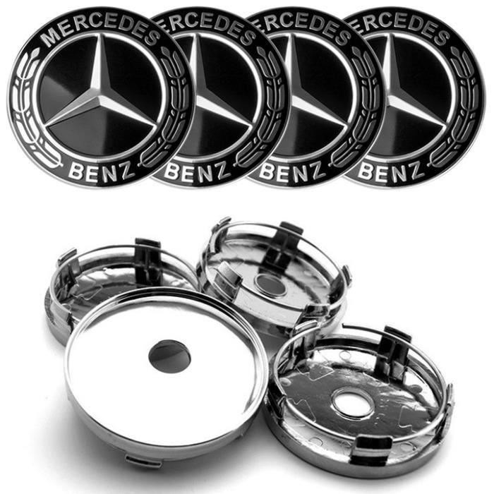 4 Cache-moyeux Voiture 58 Mm – Noir, 6 Clips, En ABS, Pour Jantes - 9