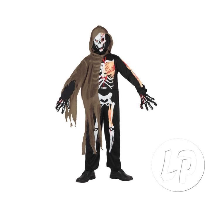 Déguisement de squelette voilé enfant Taille 5-6 ans Costume - Main Image