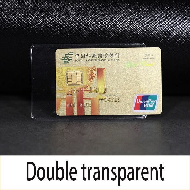 Porte-cartes en PVC transparent étanche pour hommes et femmes