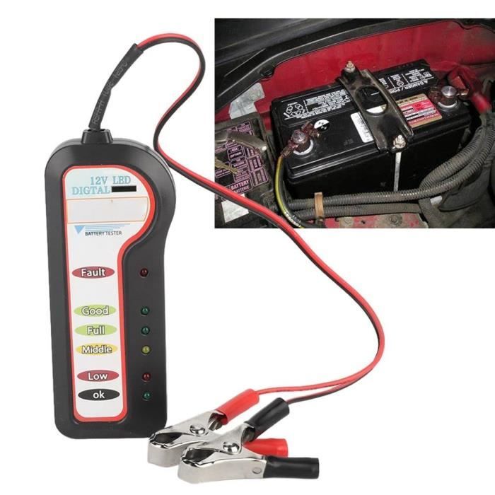 Testeur De Batterie De Voiture 12v-24v Lcd, Analyseur Numérique De Batterie,  Outil De Diagnostic De Charge De - Cdiscount Auto