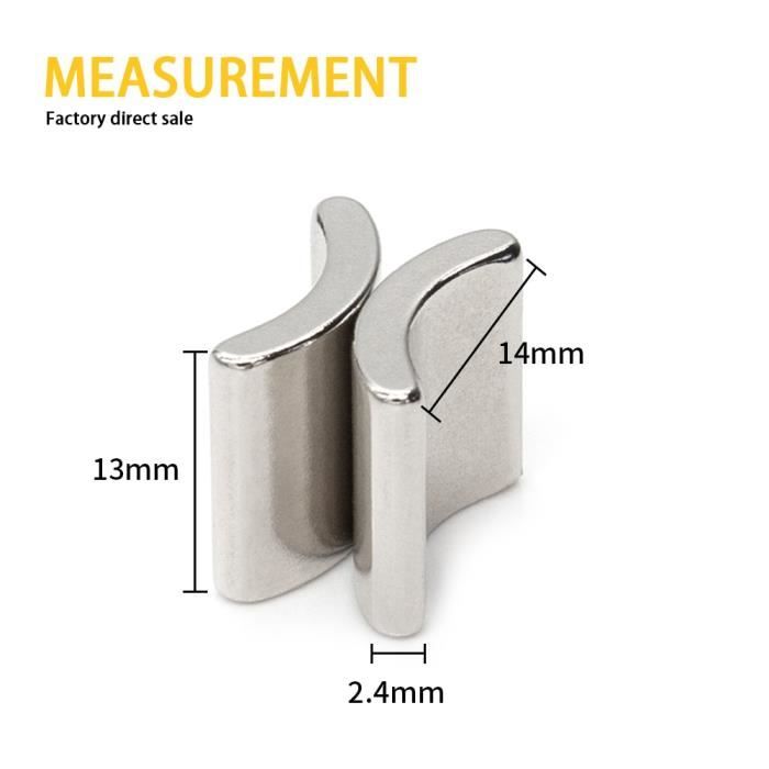 Lot De 10 Aimants Cylindriques Néodyme N52 - Diamètre 10 Mm, épaisseur 5 Mm - Puissants