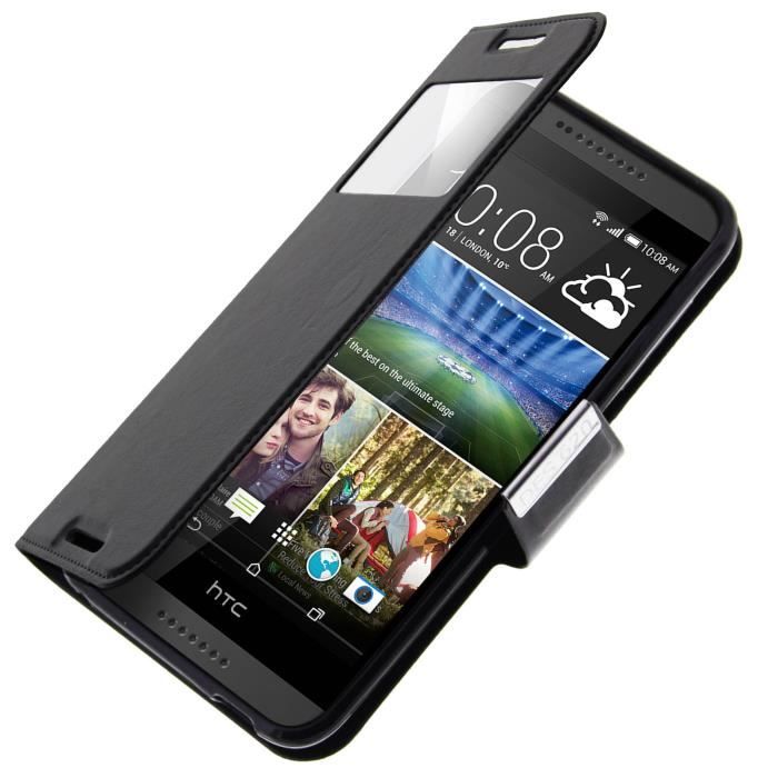 Housse étui Flip Pour HTC Desire X - Noir, Neuf, Générique