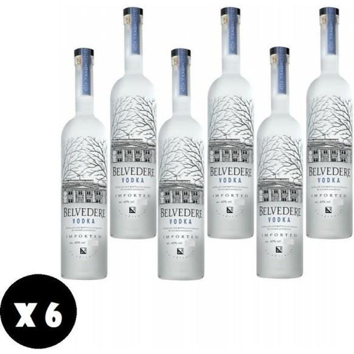 BELVEDERE VODKA 1 LITER 6 BOTTLES La cave Cdiscount