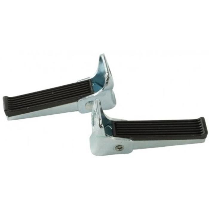 Repose-pieds BOBIKE 1118 - 11 cm - chrome/noir - pour