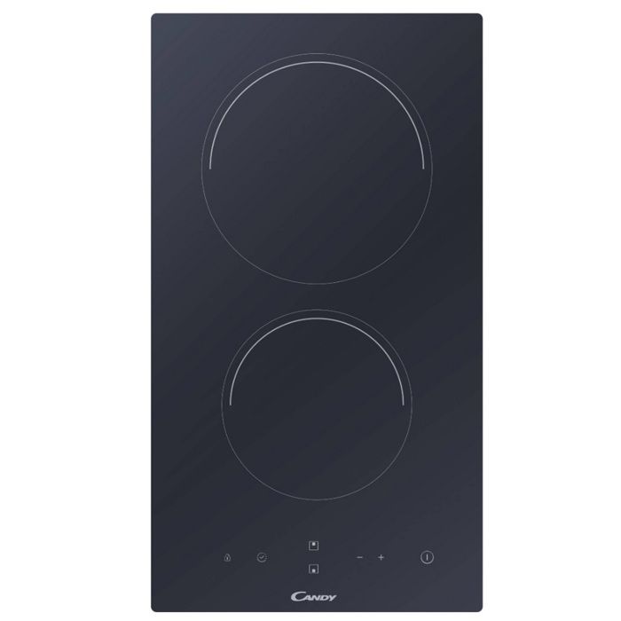 Table de cuisson vitrocéramique CANDY CDH3033802962 - Noir - 2 zones de cuisson - Boutons rotatifs