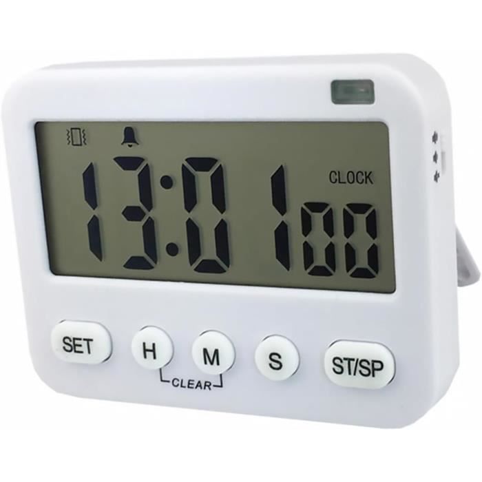 Timer Sport à 6 Chiffres Avec Chronomètre, Minuteur D