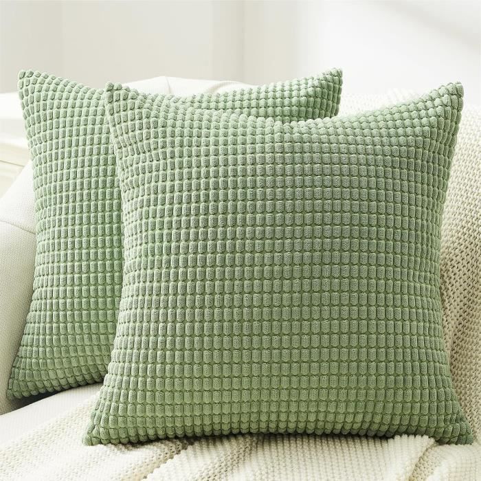 Housse de coussin motifs Africains Coton tissé blanc Fabriqué en France 50x50 et 40x60