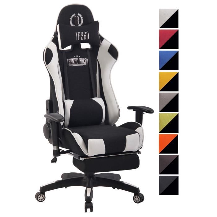 Clp Fauteuil De Bureau Turbo Xfm Tissu I Chaise De Bureau Ergonomique Fonction De Massage I Reglable En Hauteur Avec Repose Pied Noi Achat Vente Chaise De Bureau Soldes Sur