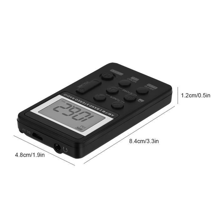 Radio Portable AM/FM Benss - Mini, Rechargeable USB, Avec écouteurs Et Recherche Automatique - 7