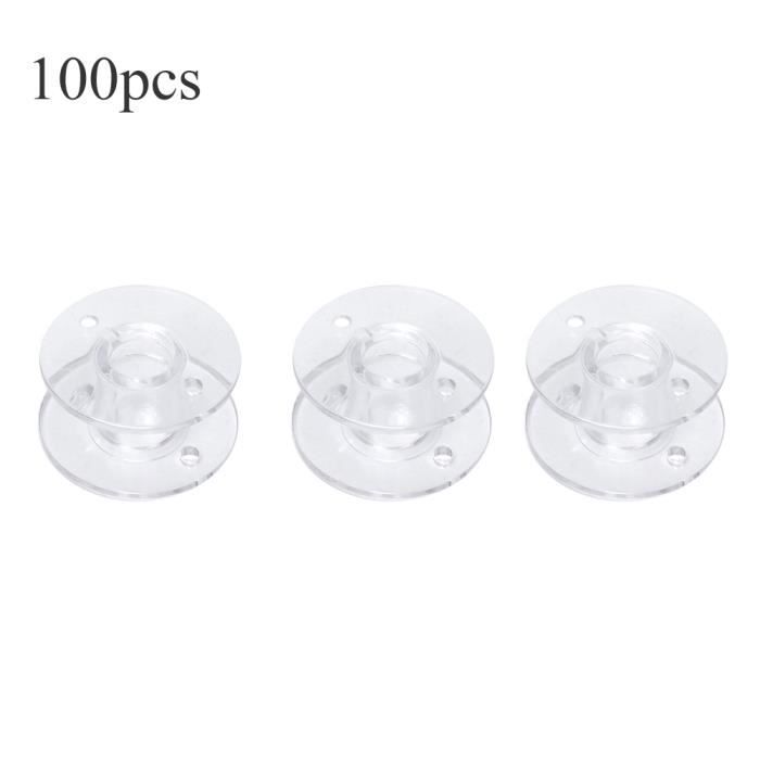 20 pièces Fil de canette pour machine à coudre, bobines de fil aléatoires simples mini de 20