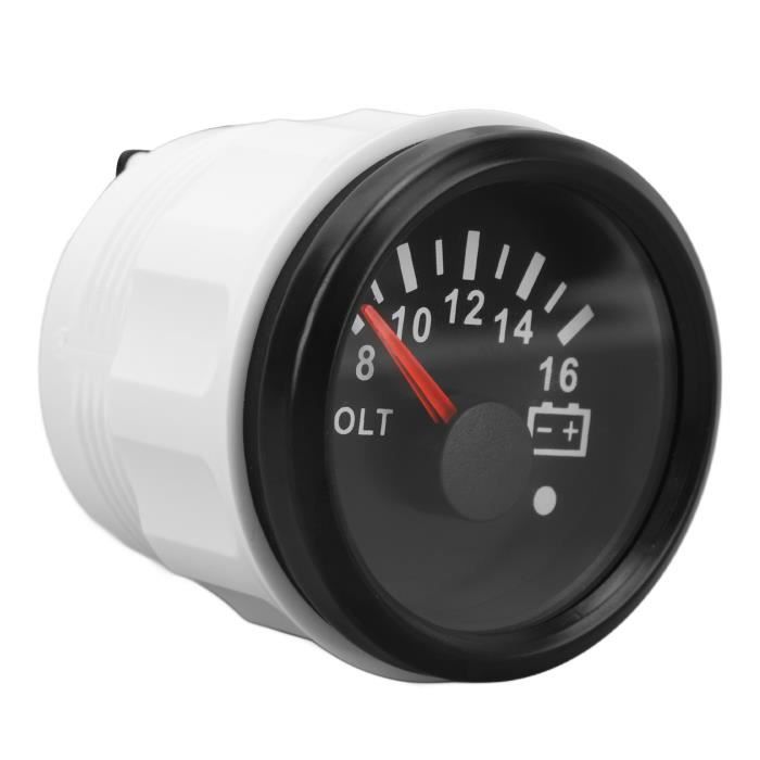 Jauge De Tension Voltmètre Numérique 12V 52mm 8-16V - BX100007 Universelle Voiture
