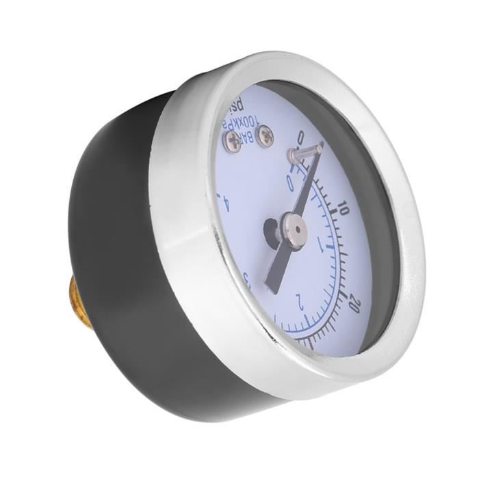 MEANLIN MEASURE Medidor De Presión De 0 60 Psi, Esfera Con Cara NPT De 1.5 Pulgadas, Relleno De Glicerina De Acero Inoxidable Con Relleno De