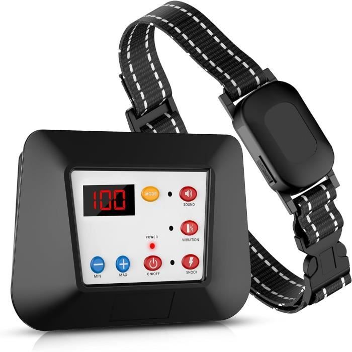 Comparer les prix de Clôture électrique pour chien Anti-fugue Dispositif de dressage chiens deux-en-un Bouchon anti-aboiement Clôture