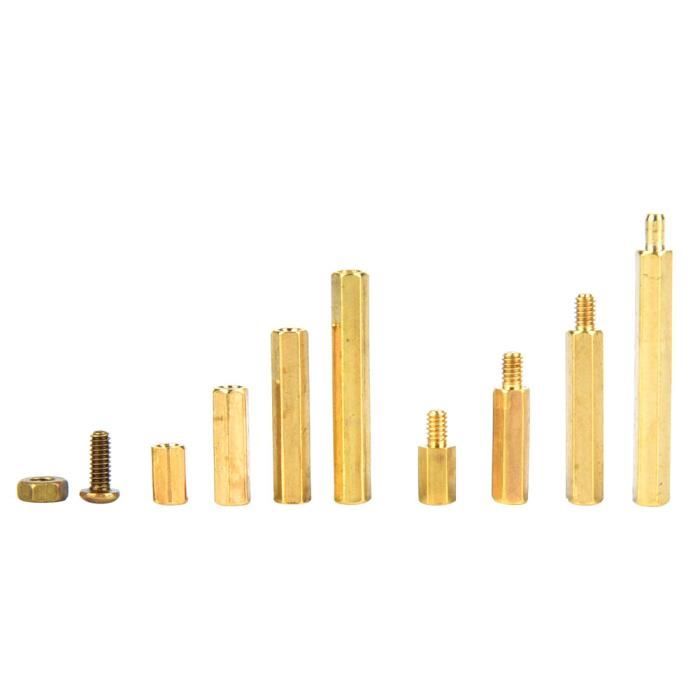Entretoise M2 Standoff, 320 Pcs M2 Hex Standoff écrou Assortiment de ...