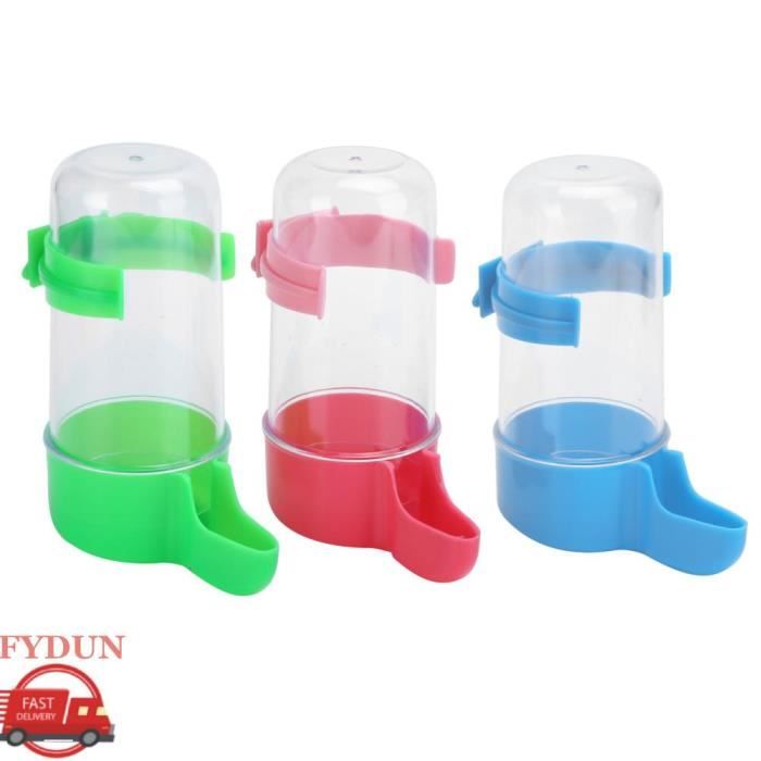 Meilleurs prix pour FYDUN Mangeoire à oiseaux 3 Ensembles de Mangeoires Automatiques pour Oiseaux, Abreuvoir d'eau pour animalerie distributeur