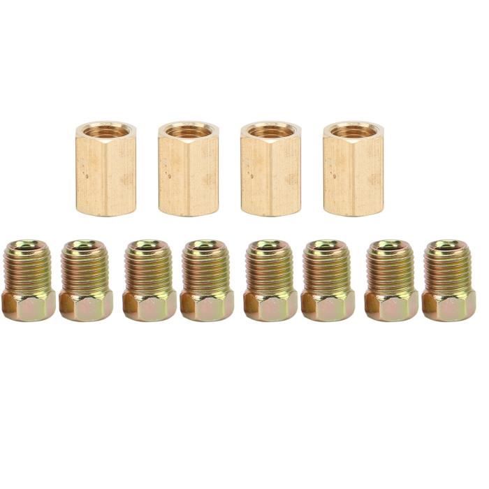 20 Connecteurs Ligne De Frein - Laiton - Pour Tuyaux 4.75 Mm (3/16'') - Raccords Cuivre