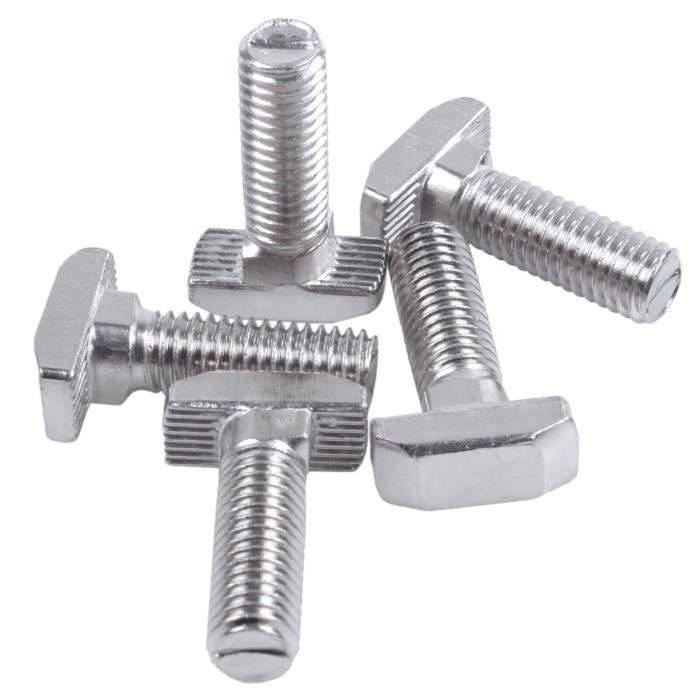 Boulons En T M8x25mm - 20 Pièces Pour Profilés Aluminium Série 40 | Fixation Solide Et Facile