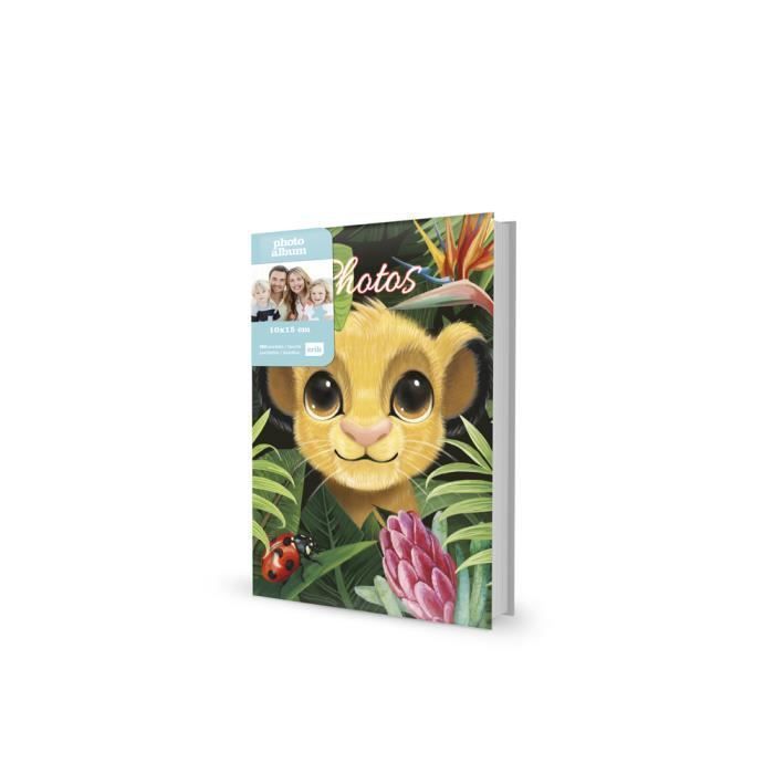 Album photo 100 pochettes 10X15Cm Disney Le Roi Lion Nature
