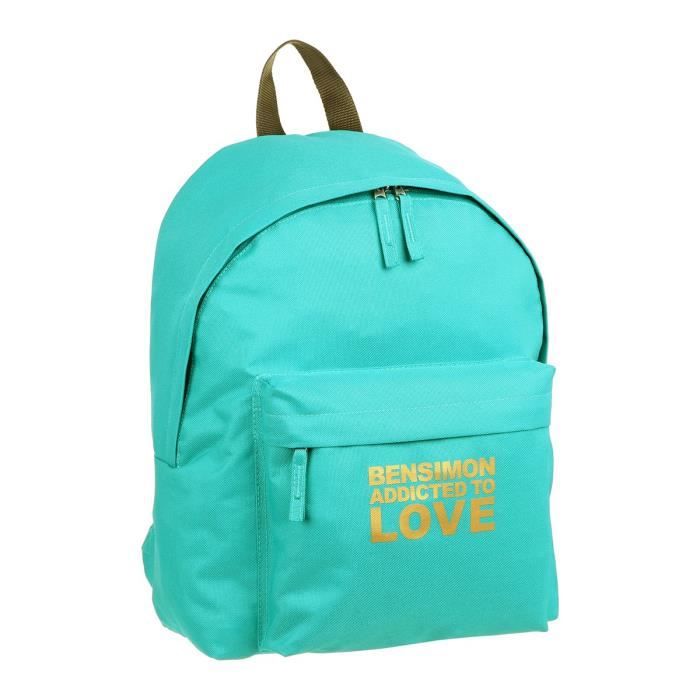 BENSIMON Sac Dos 1 Compartiment 28 5 cm Bleu turquoise
