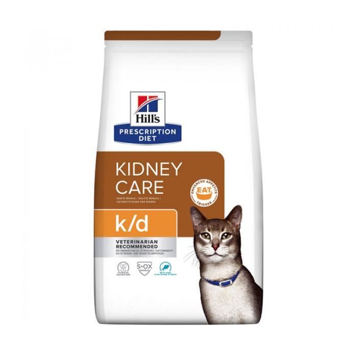 Meilleurs prix pour Croquettes Chat - HILL'S - K/D KIDNEY - Thon - Aliment thérapeutique - 5 à 10 kg