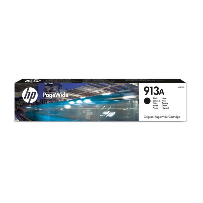 HP 913A Cartouche dencre noire PageWide authentique (L0R95AE) pour HP PageWide 377/452/477